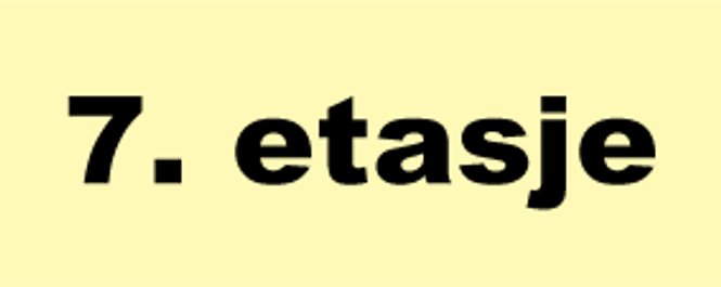 Huvudbild Skilt -  7. etasje