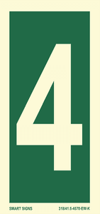 Hovedbilde Etasjenummer skilt "4"