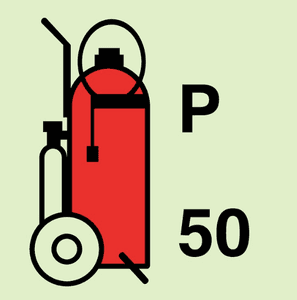 Hovedbilde Fire extinguisher wheeled powder - 50kg 