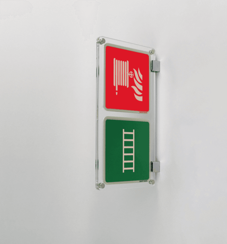 Brandpost/Brandstege kombinerad, dubbel DESIGN