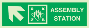 Hovedbilde Assembly station with arrow diagonally up left