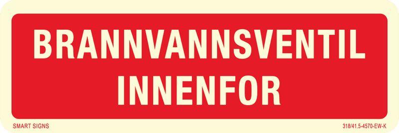 Brannvannsventil innenfor - PVC