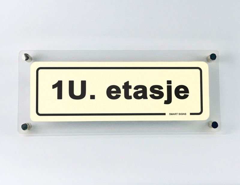 Etasjeskilt DESIGN for avstandsstykker - Velg etasje