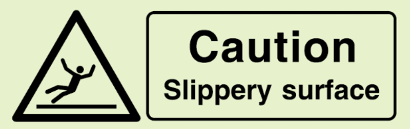 Caution - Slippery surface