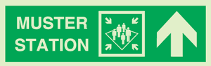 Hovedbilde Muster station with arrow up right